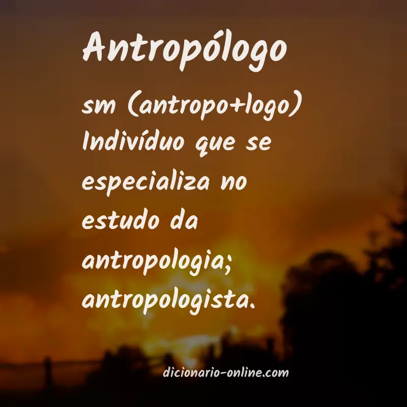 Significado de antropólogo