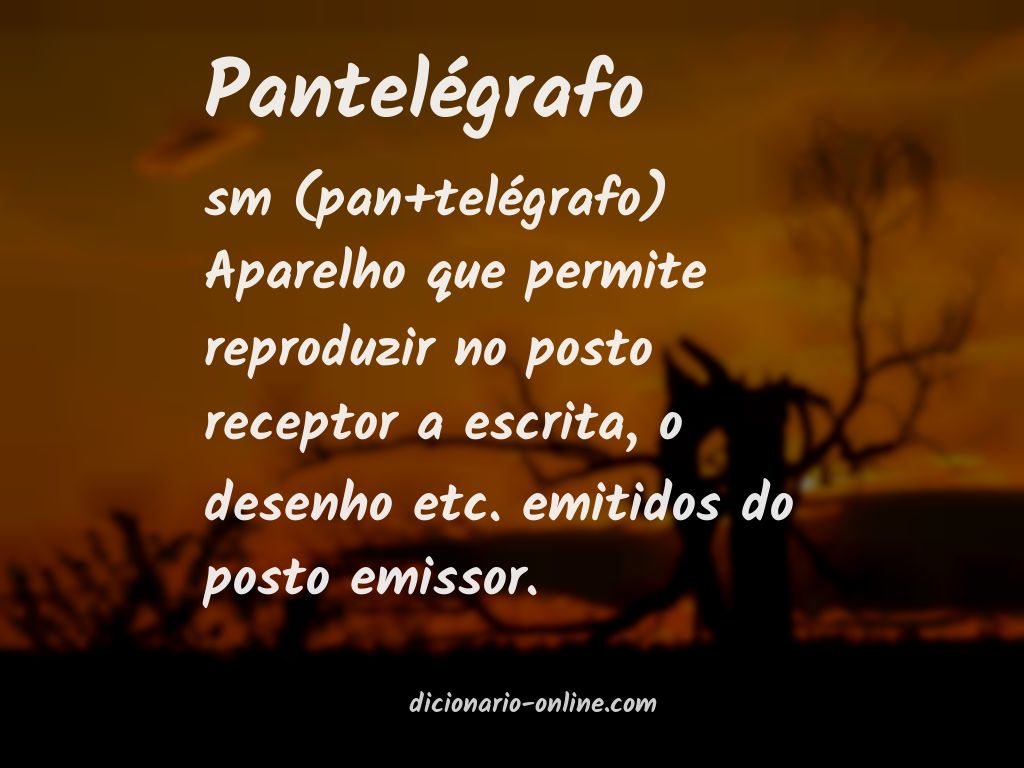 Significado de pantelégrafo