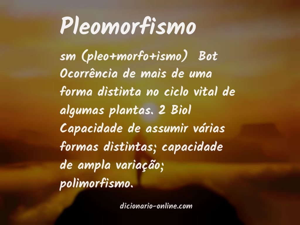 Significado de pleomorfismo