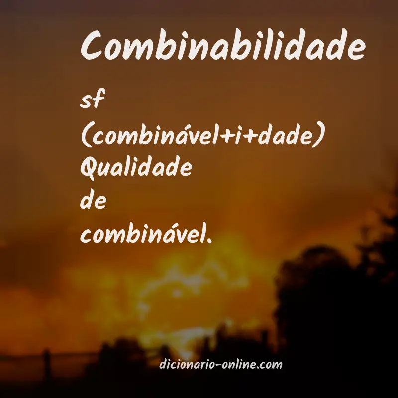 Significado de combinabilidade