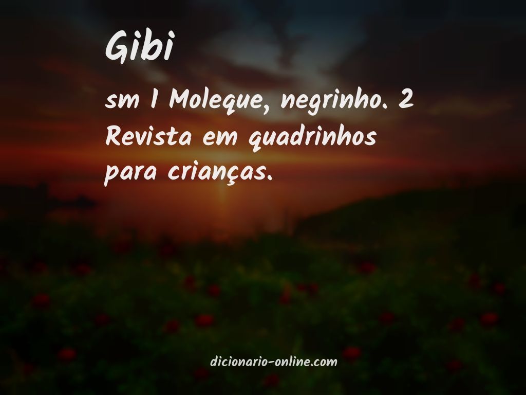 Significado de gibi