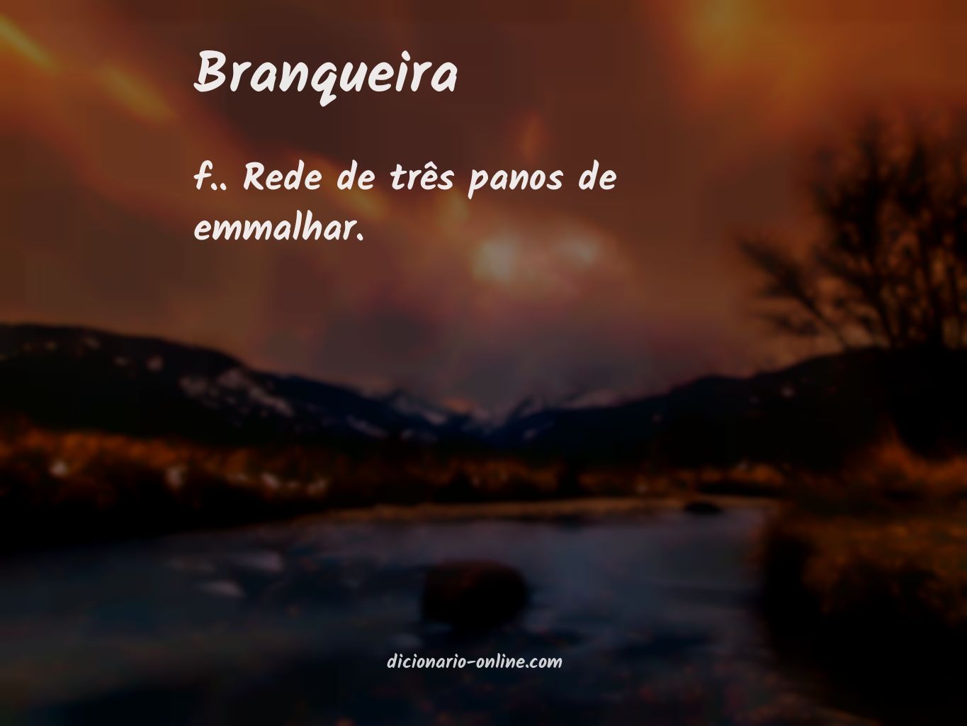 Significado de branqueira