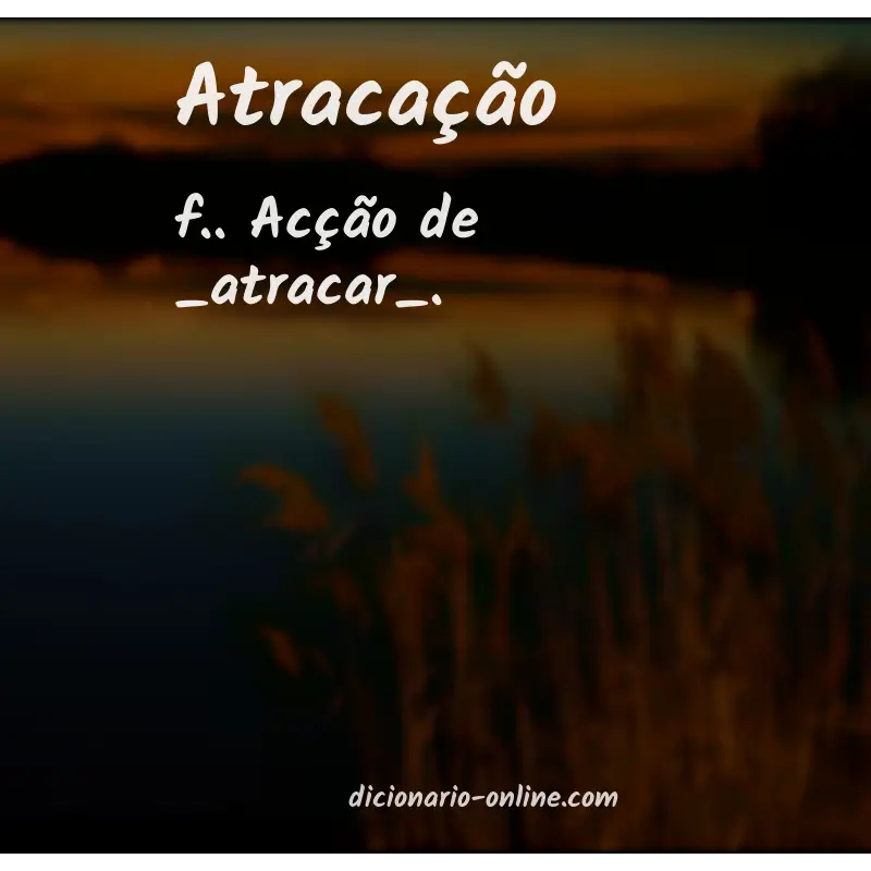 Significado de atracação