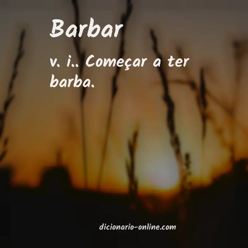 Significado de barbar