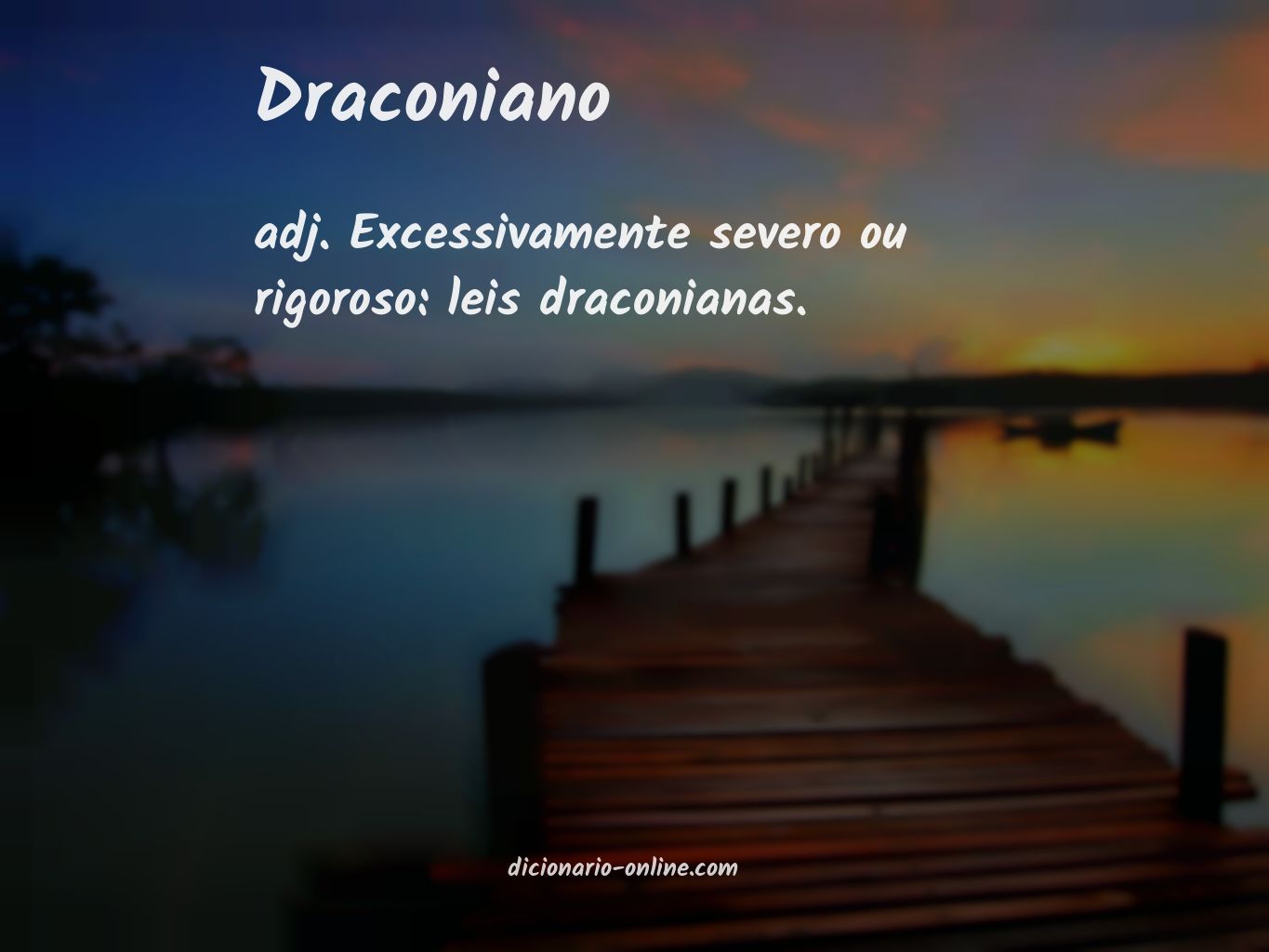 Significado de draconiano