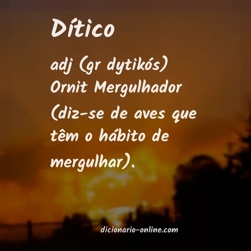 Significado de dítico