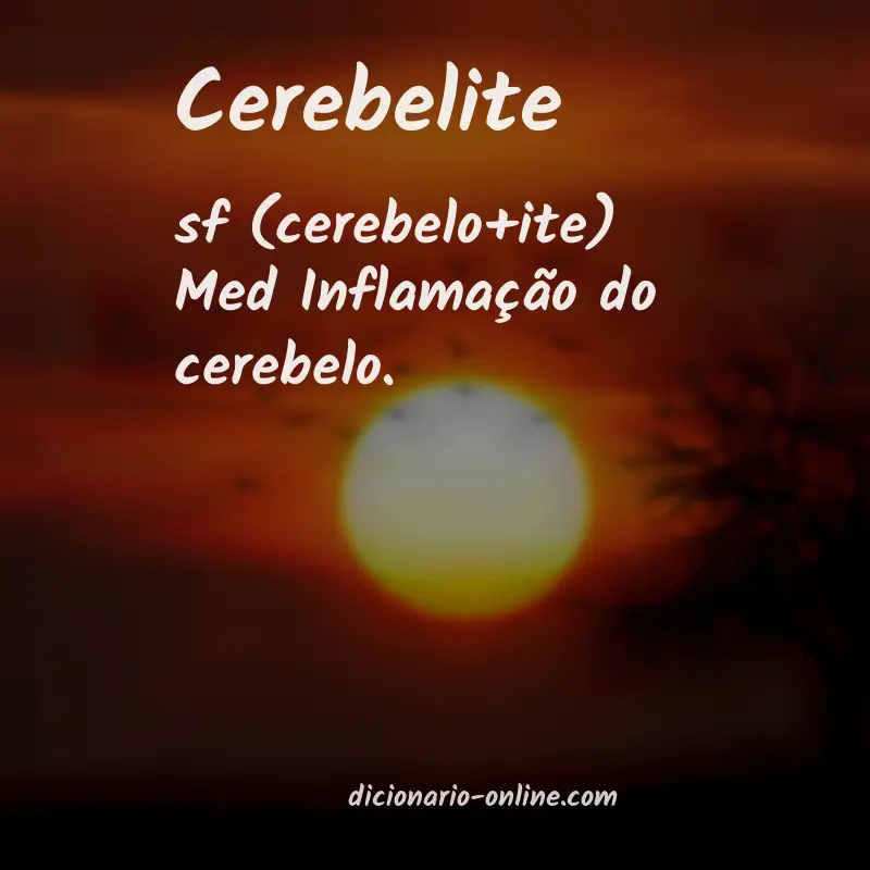 Significado de cerebelite