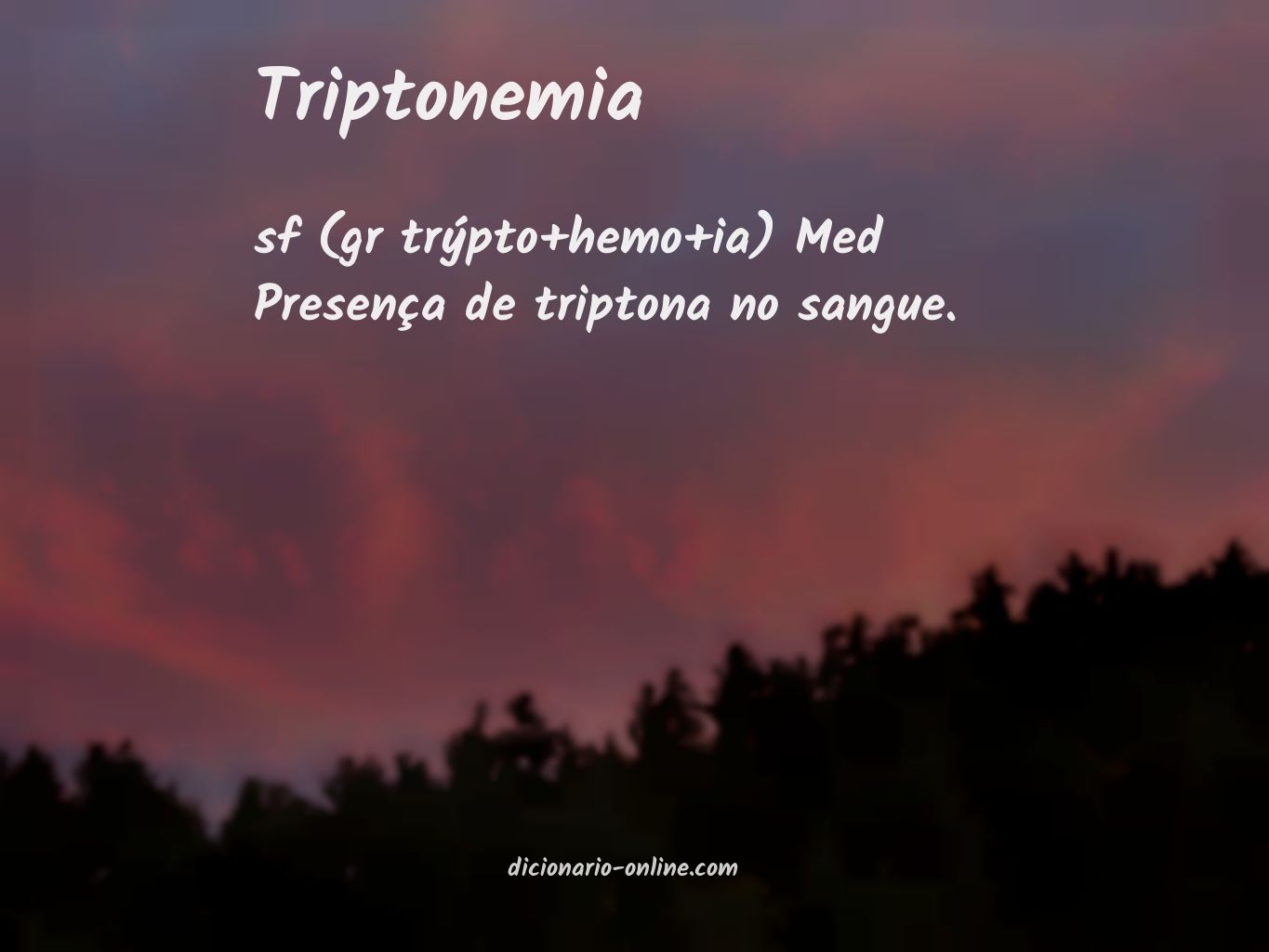 Significado de triptonemia