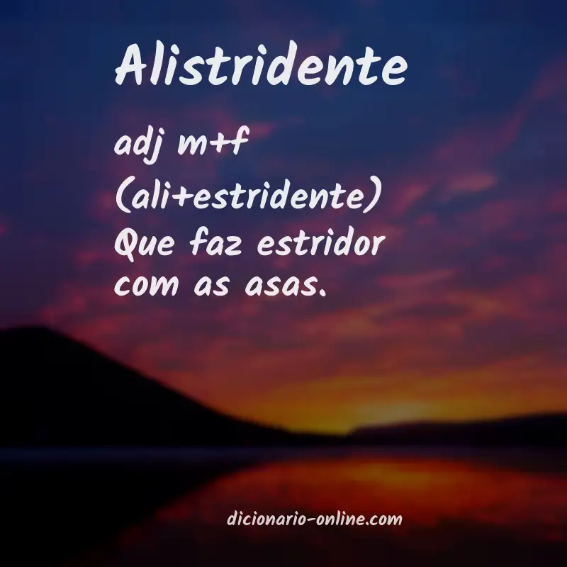 Significado de alistridente