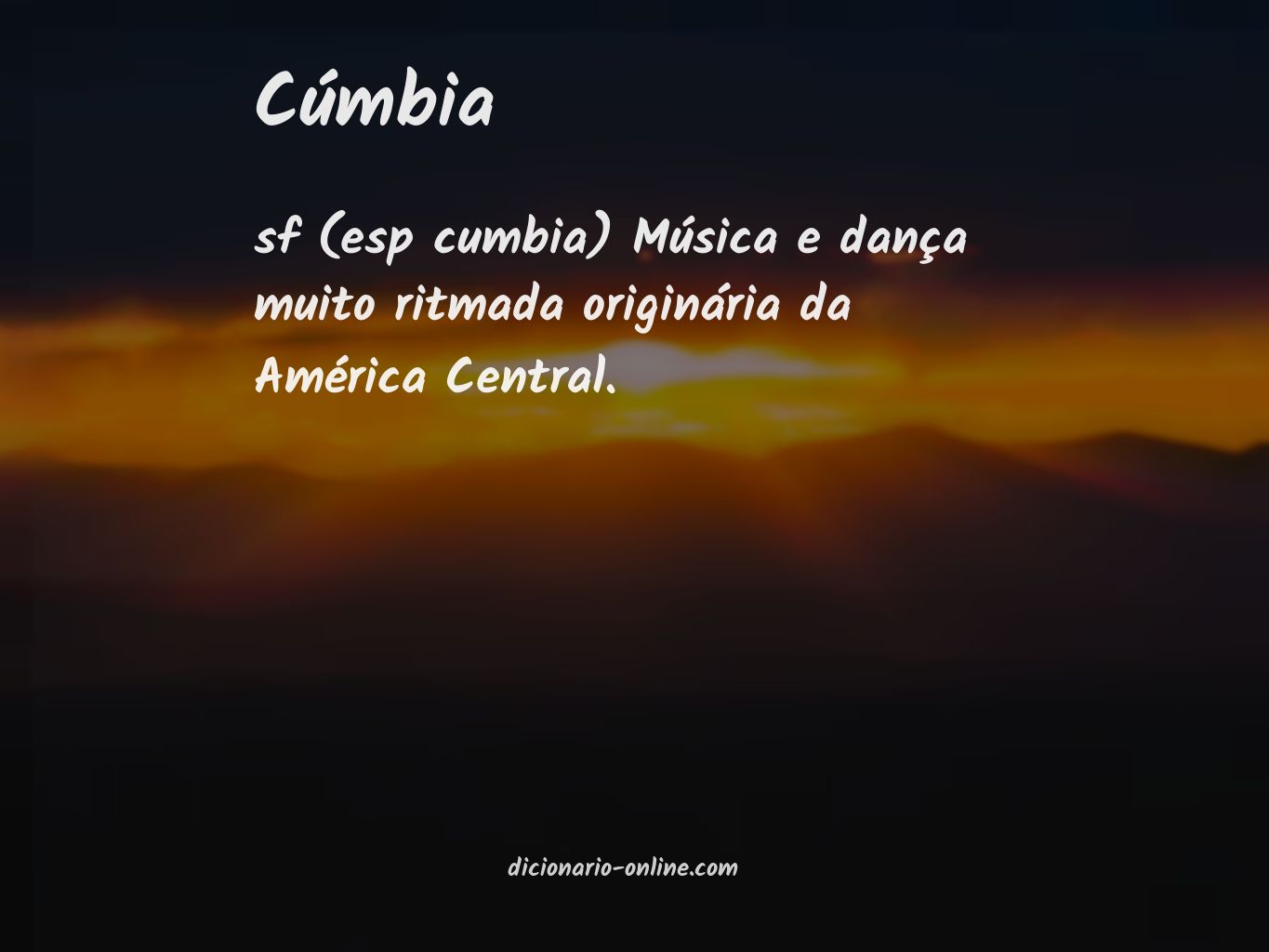 Significado de cúmbia