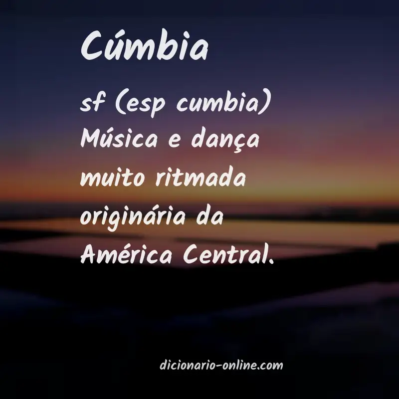 Significado de cúmbia