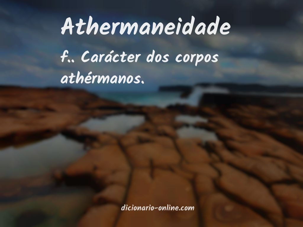 Significado de athermaneidade