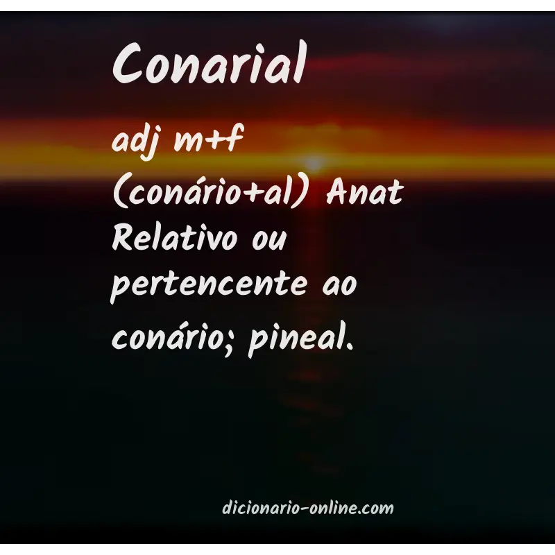 Significado de conarial