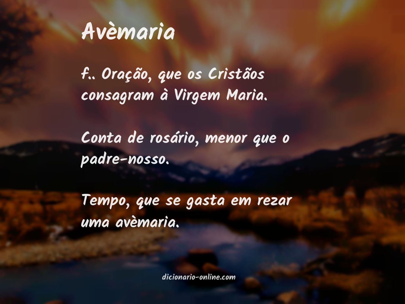 Significado de avèmaria