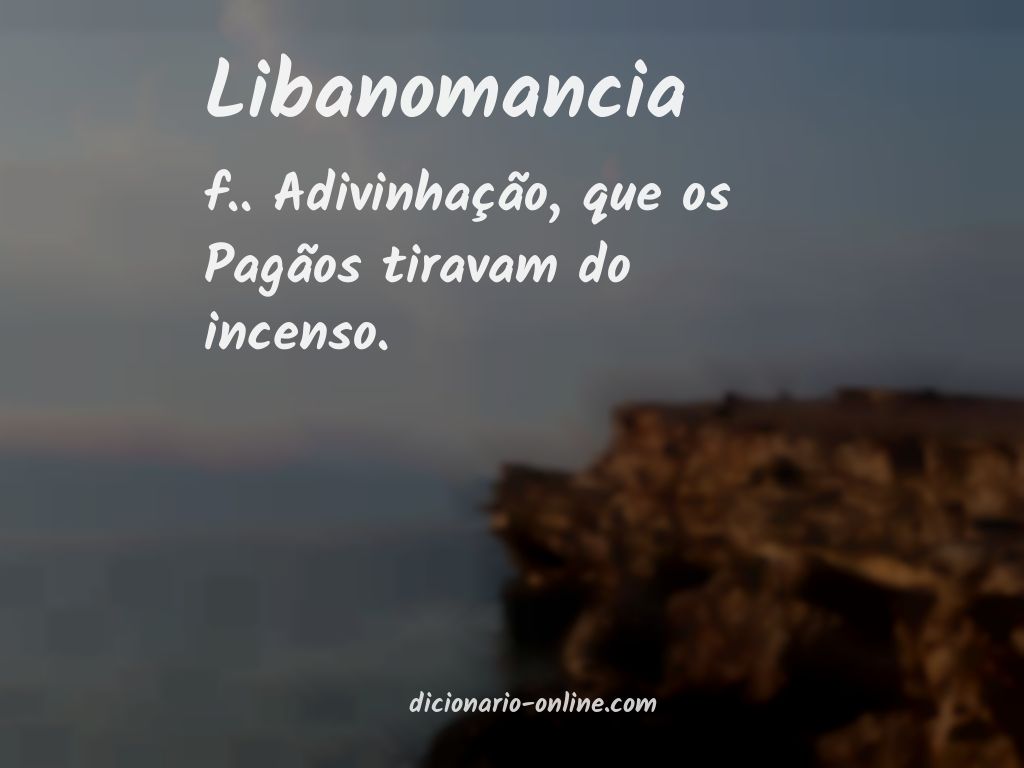 Significado de libanomancia