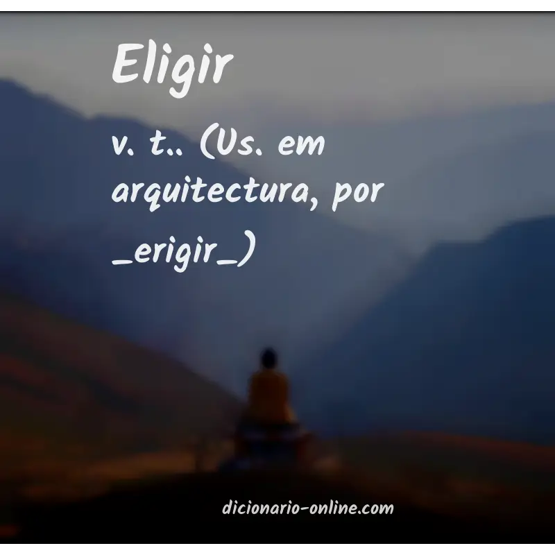 Significado de eligir