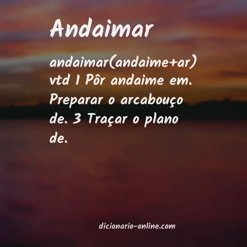 Significado de andaimar