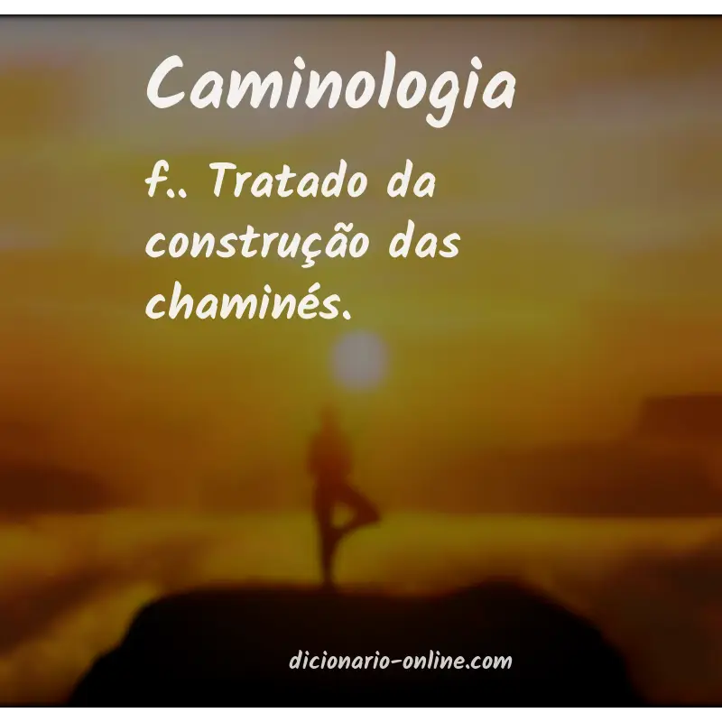 Significado de caminologia
