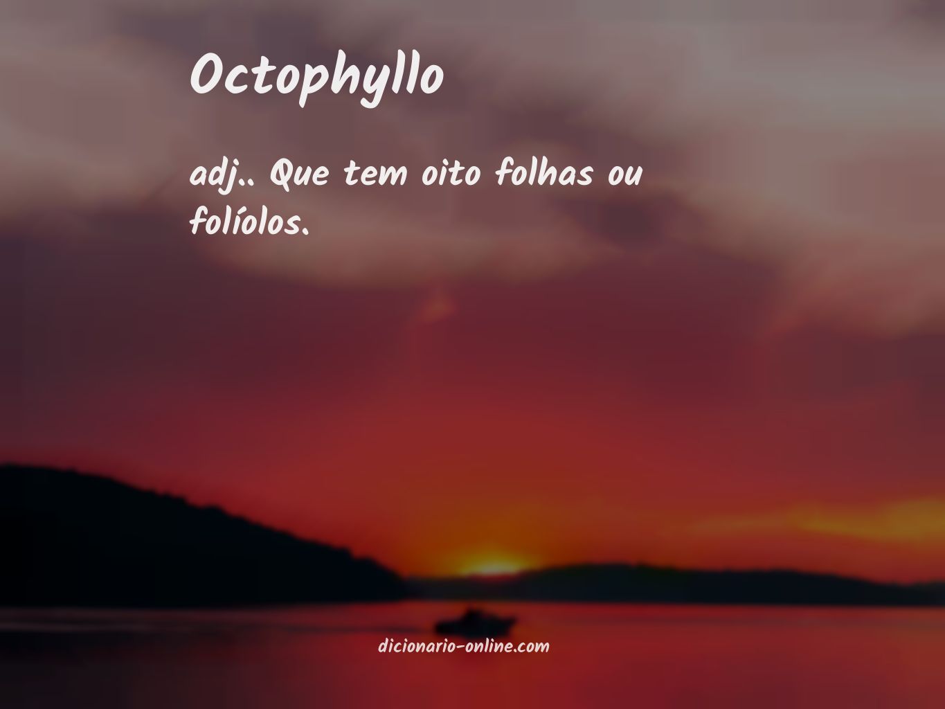 Significado de octophyllo