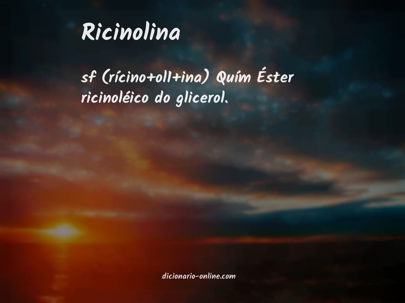 Significado de ricinolina