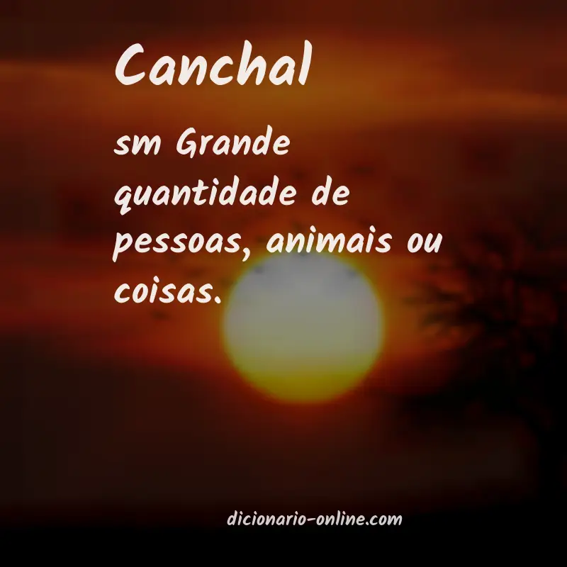 Significado de canchal