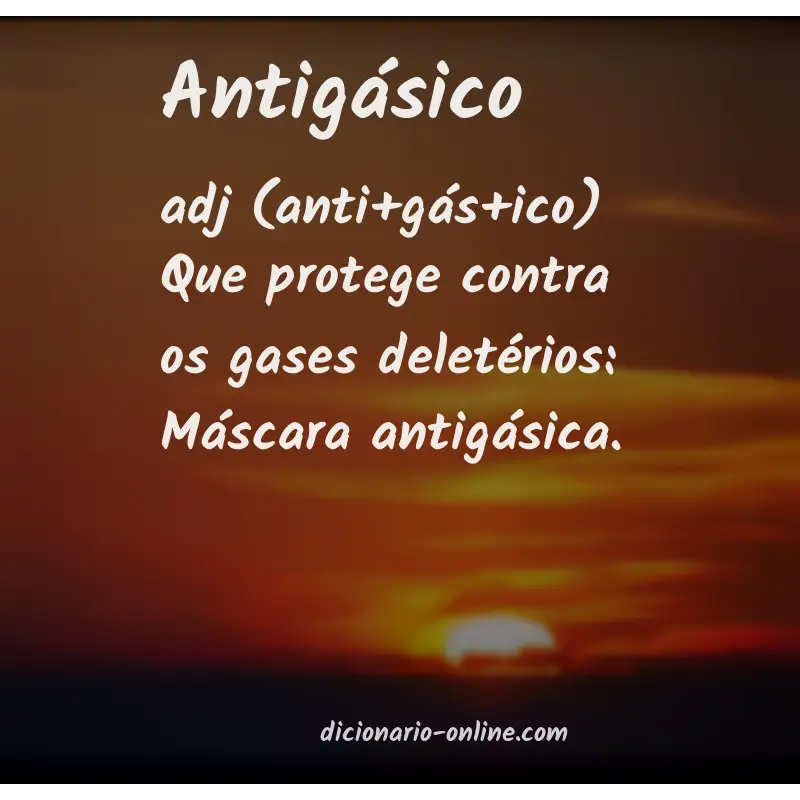 Significado de antigásico