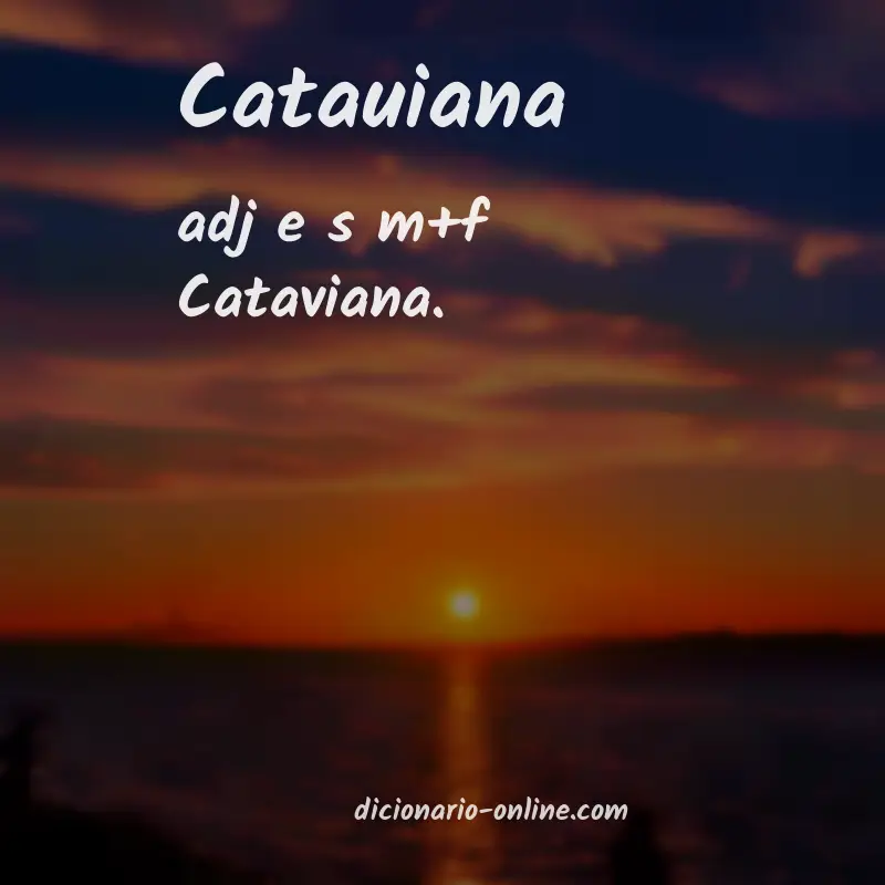 Significado de catauiana