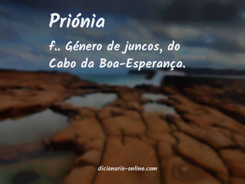 Significado de priónia