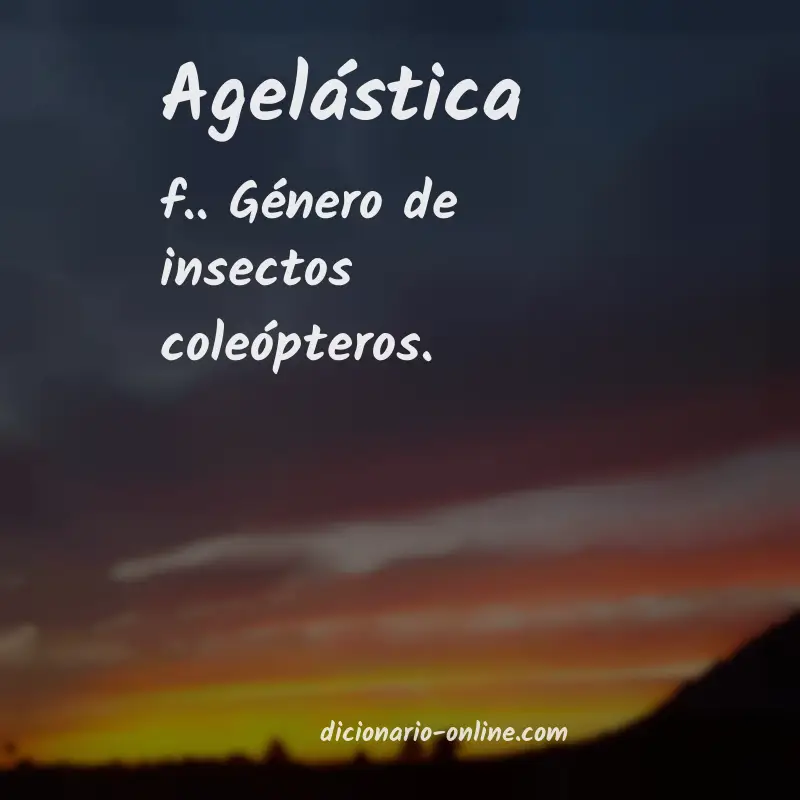 Significado de agelástica
