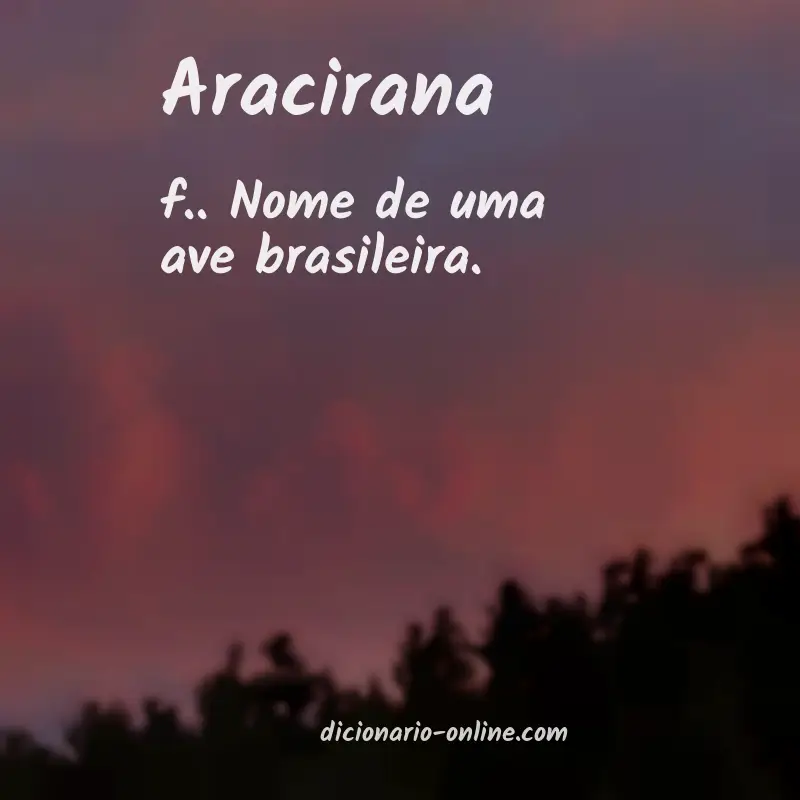 Significado de aracirana