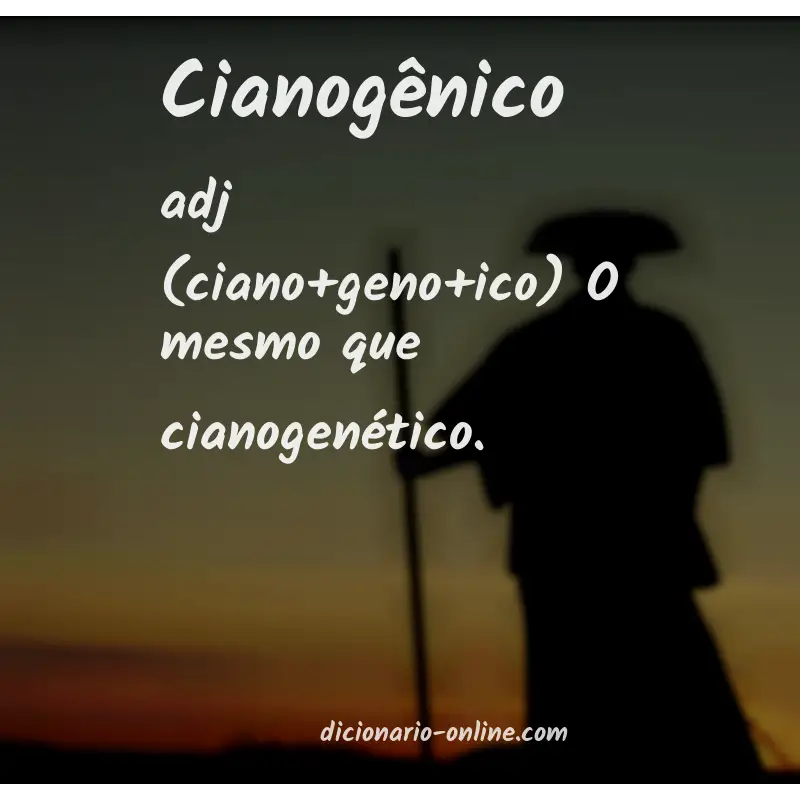 Significado de cianogênico