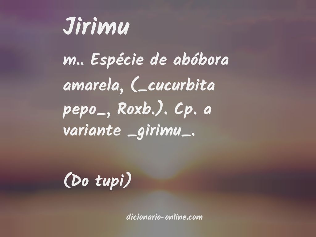 Significado de jirimu