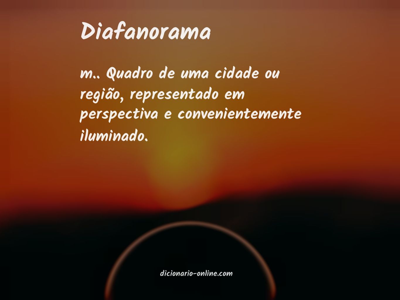 Significado de diafanorama