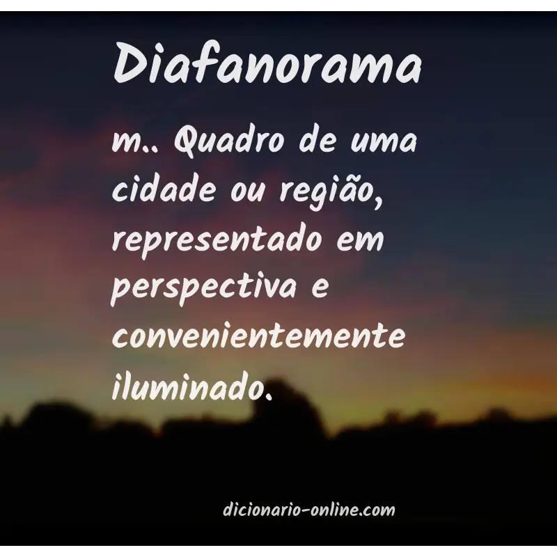 Significado de diafanorama
