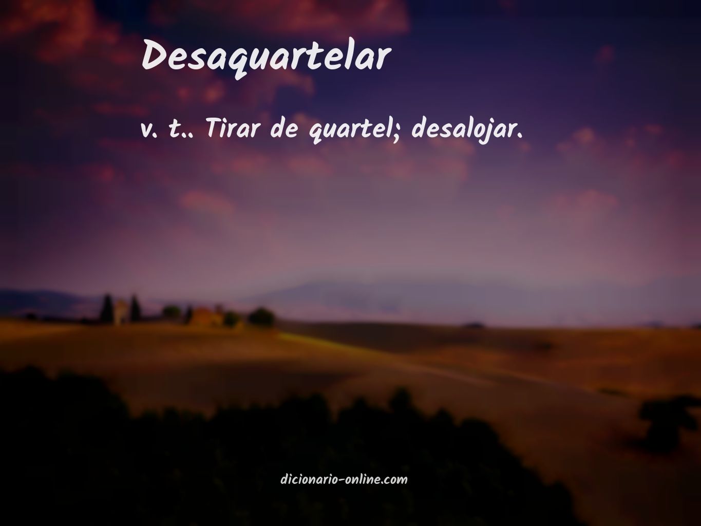 Significado de desaquartelar