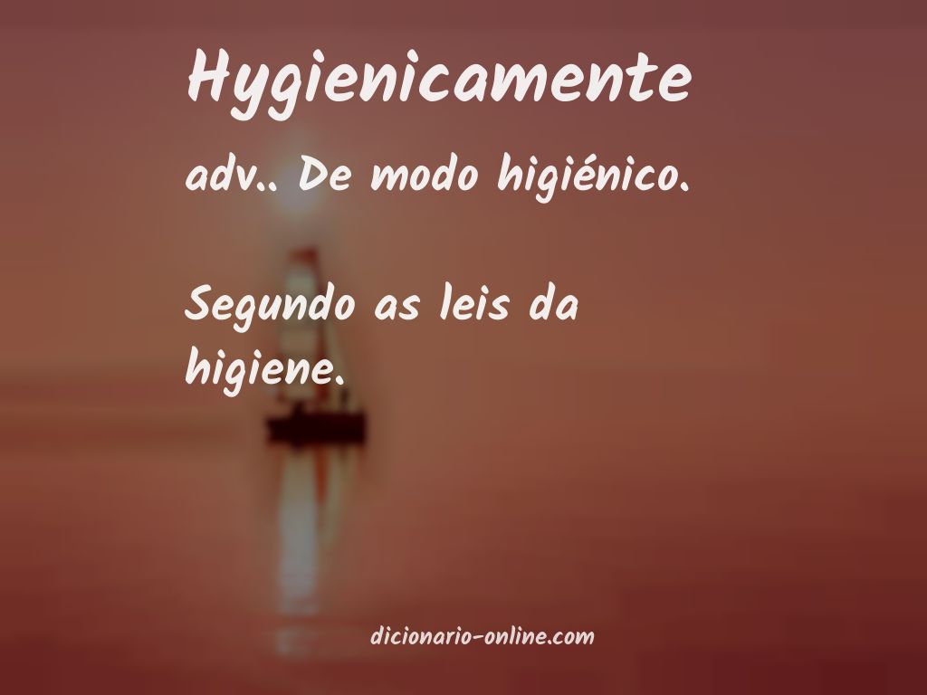 Significado de hygienicamente