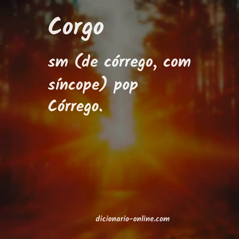 Significado de corgo