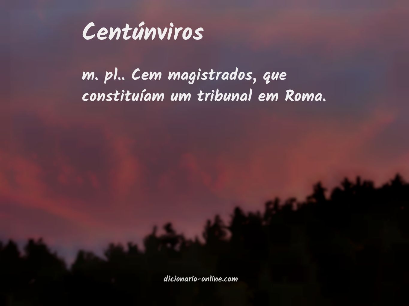 Significado de centúnviros