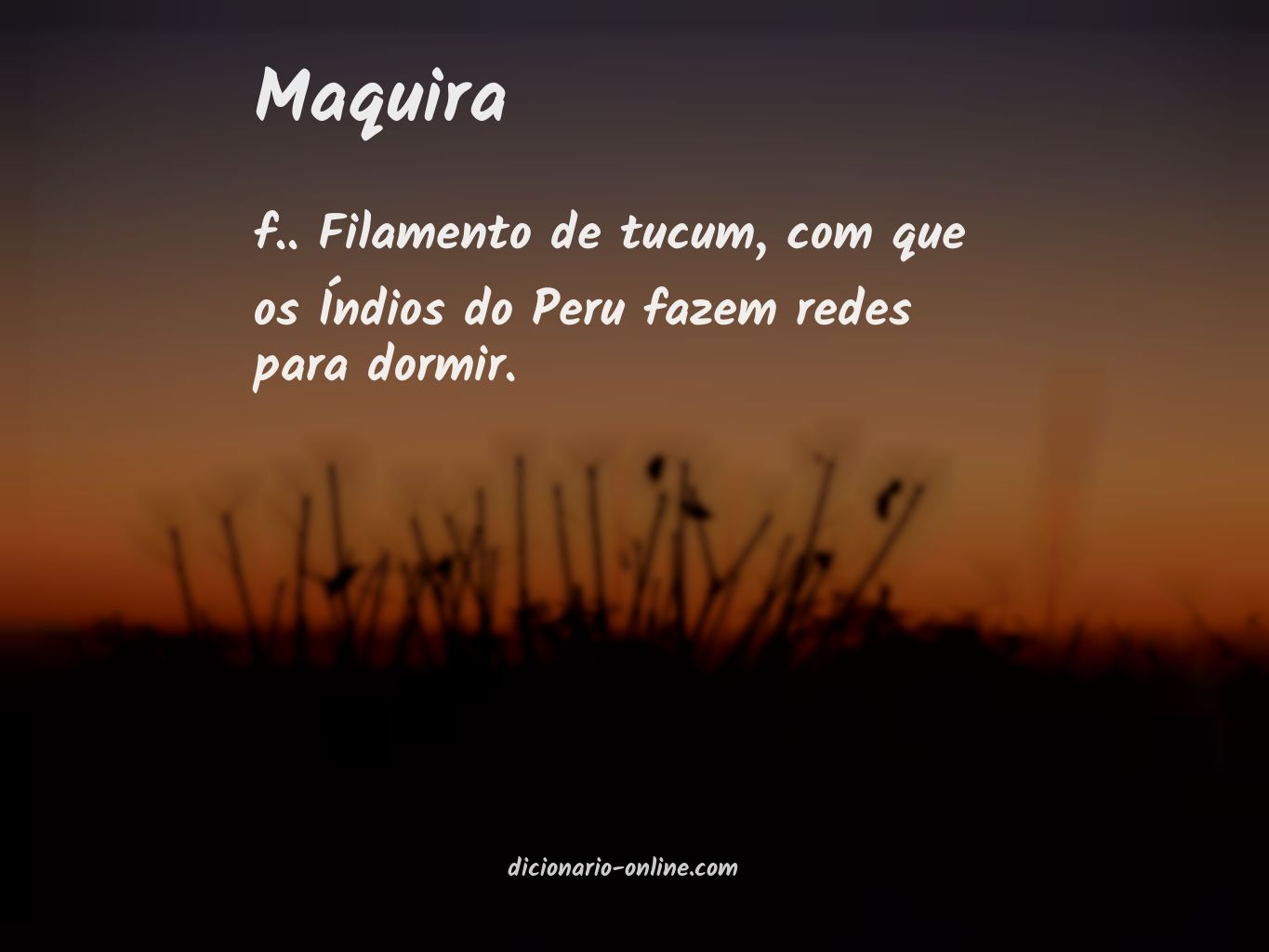 Significado de maquira