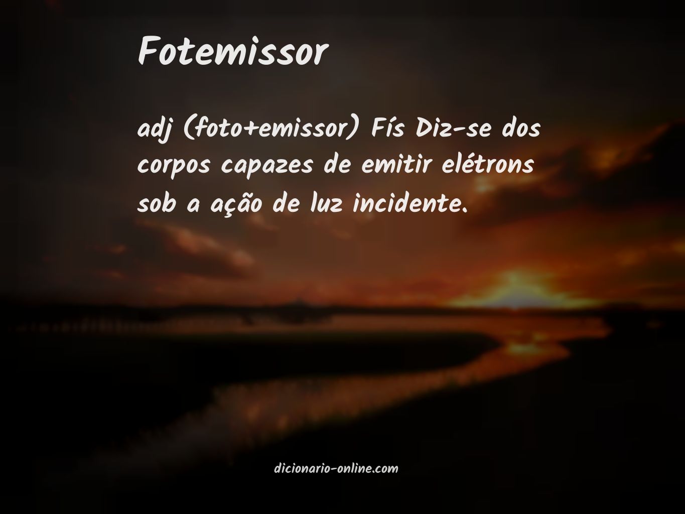 Significado de fotemissor