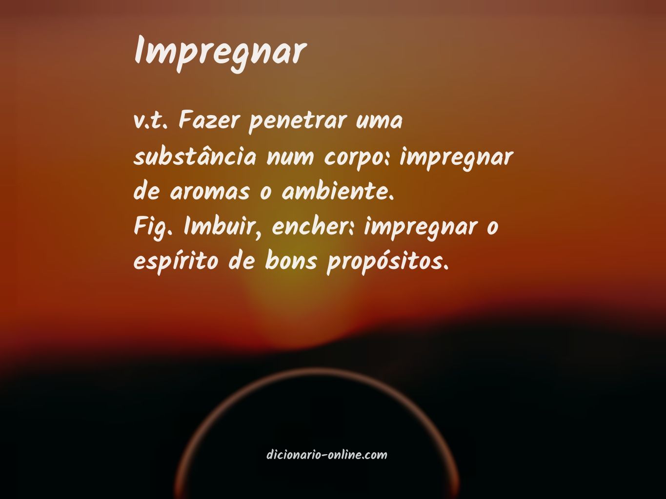 Significado de impregnar