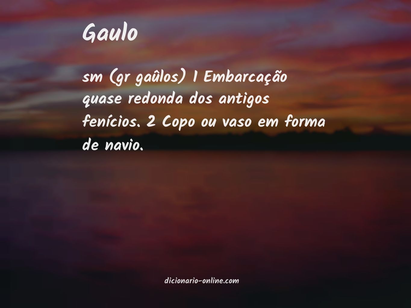 Significado de gaulo