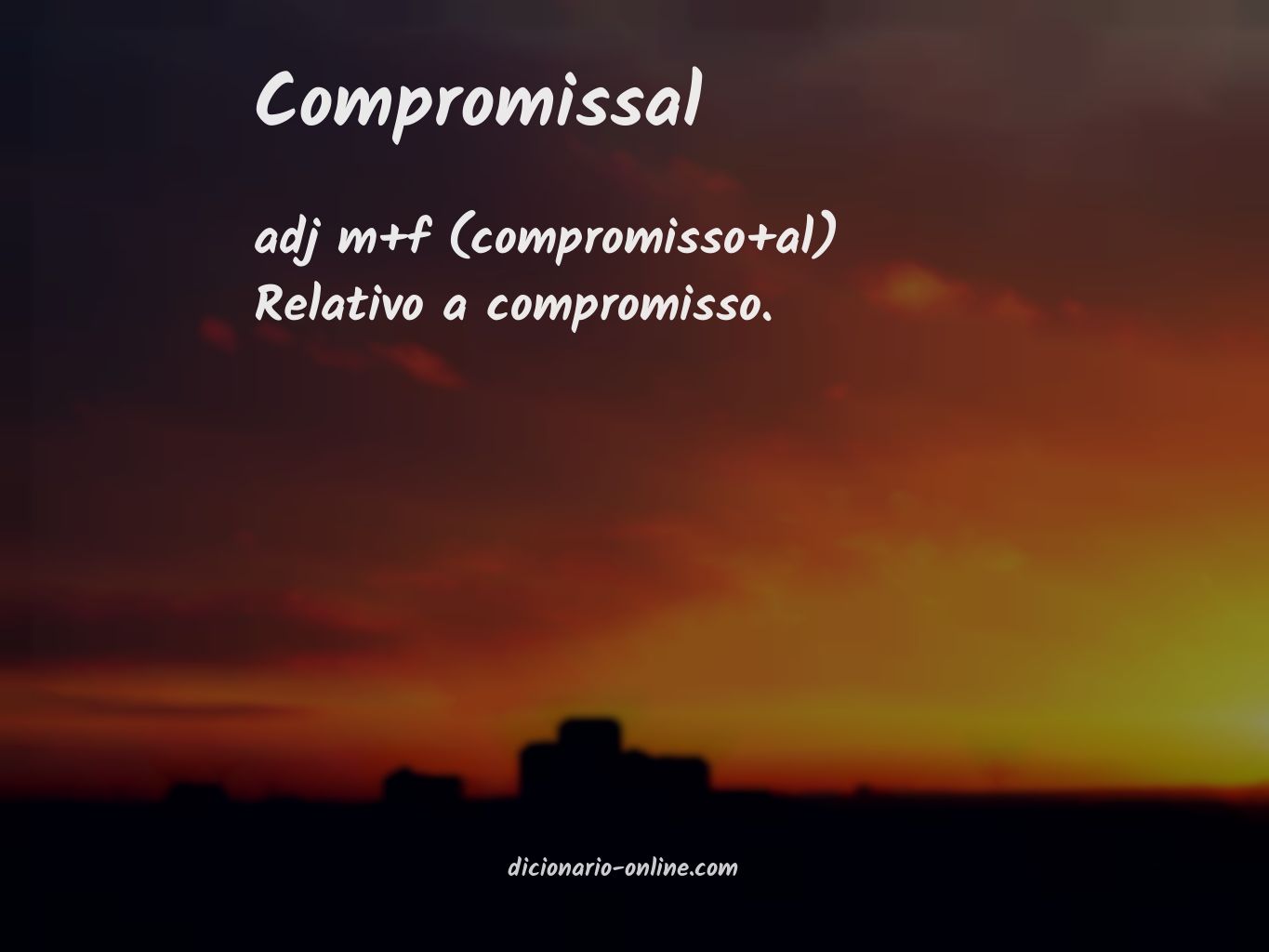 Significado de compromissal