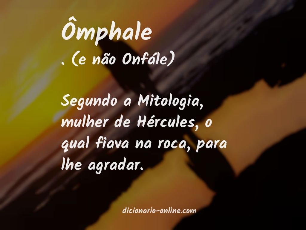 Significado de ômphale