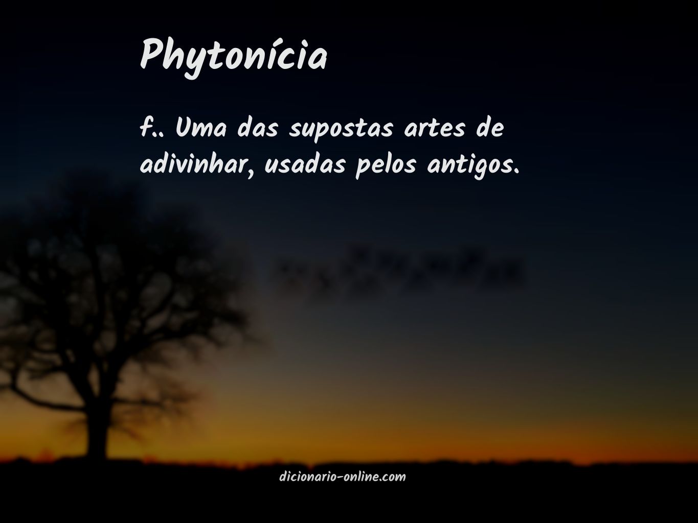 Significado de phytonícia