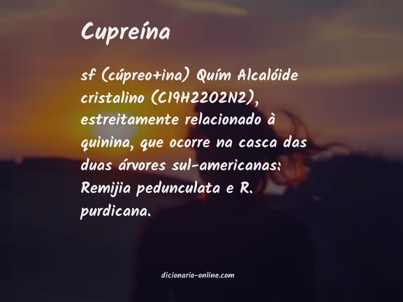 Significado de cupreína
