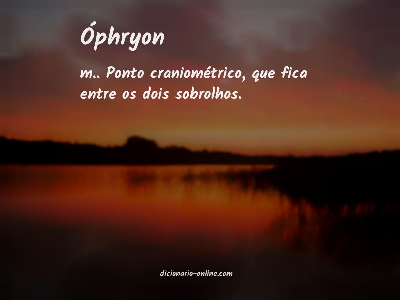 Significado de óphryon