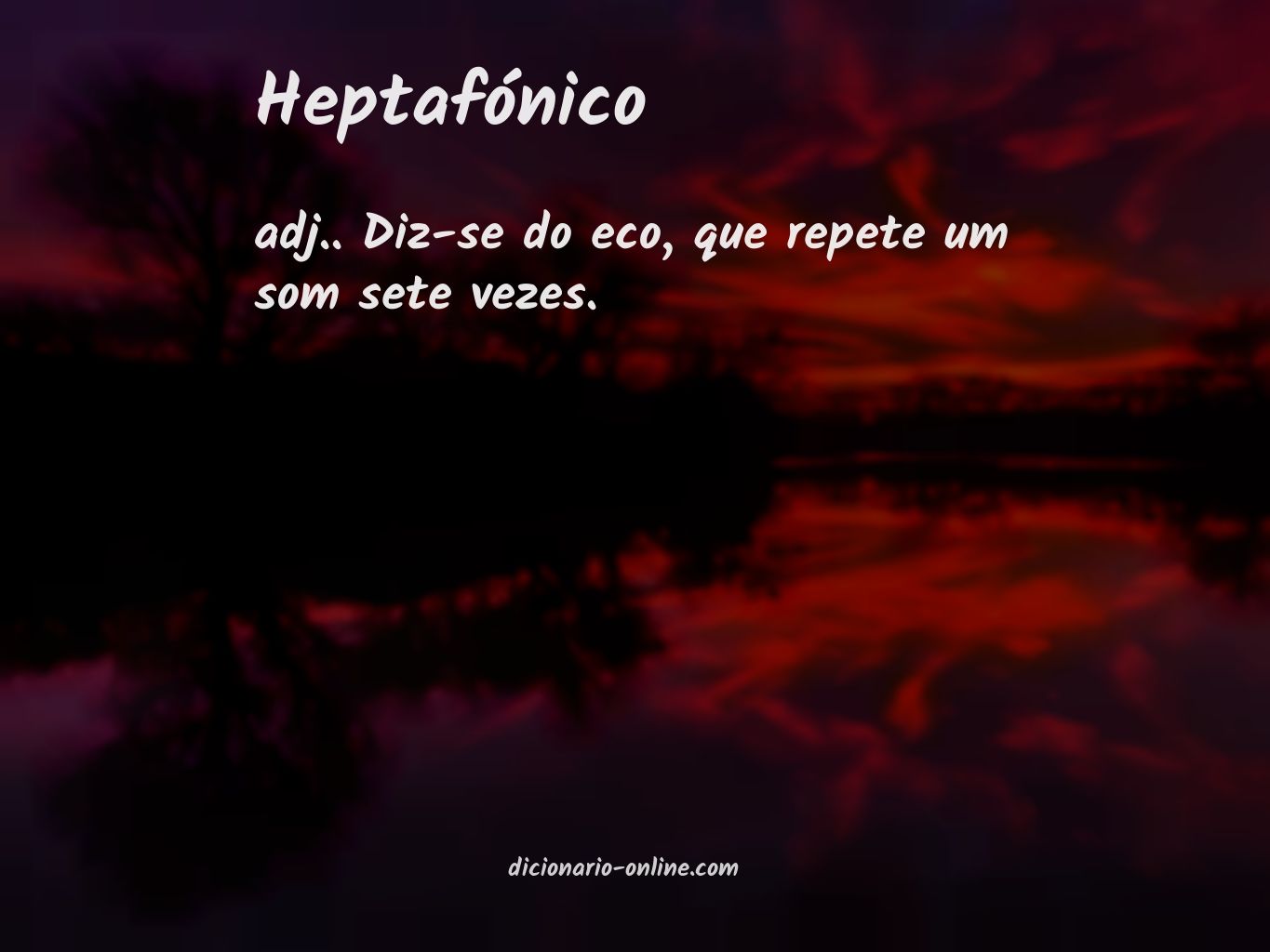 Significado de heptafónico