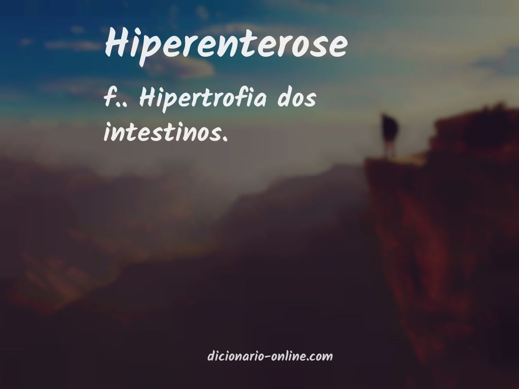 Significado de hiperenterose