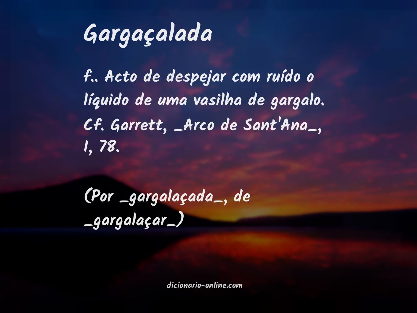 Significado de gargaçalada